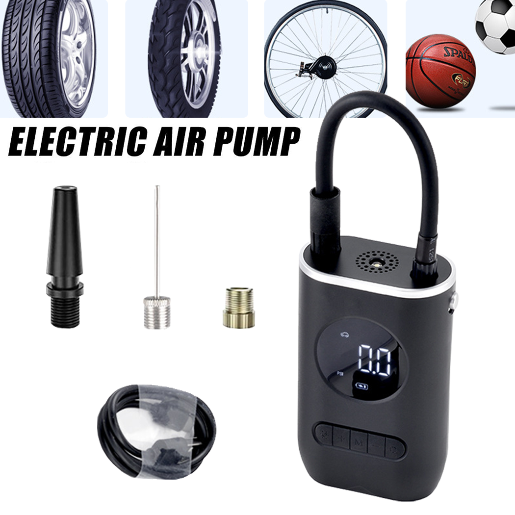 Portable Cordless Car Tyre Inflator – USB Rechargeable Electric Air Pump